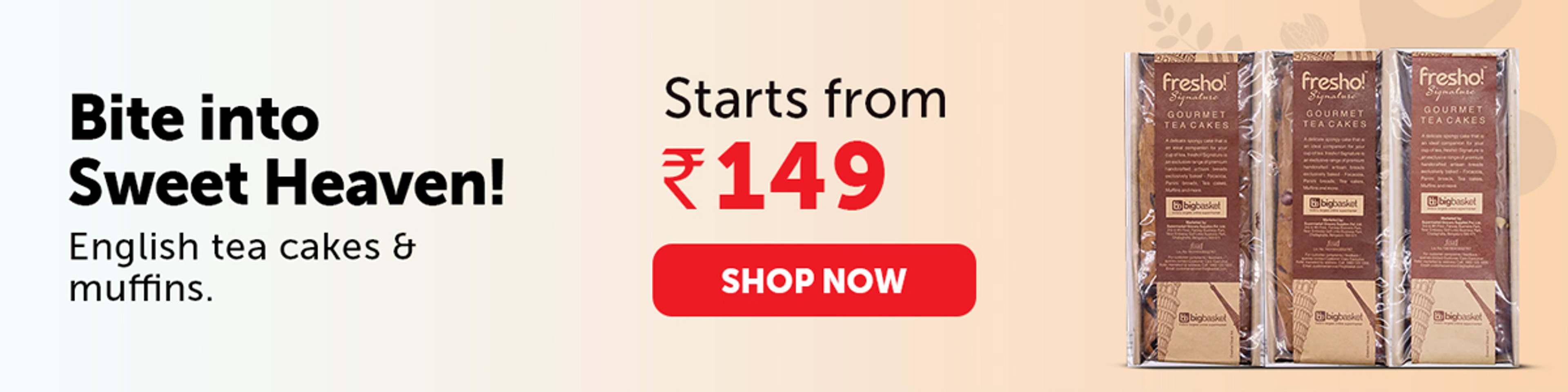 Buy Tea cakes and slice cakes online at the best price. bigbasket