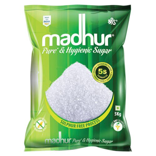 Madhur Sugar - Refined, 5 kg Pouch 