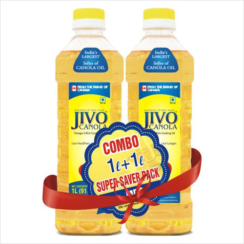 Jivo Canola Oil Buy 1 Get 1 Free 1 ltr Buy online at best price