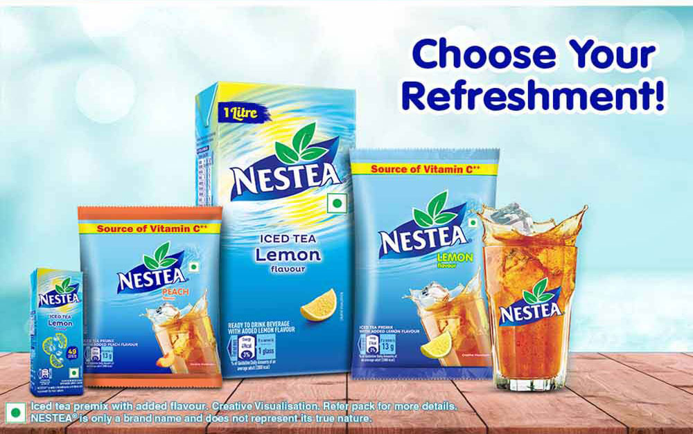 Nestea Lemon Flavour Iced Tea Premix, 400 g