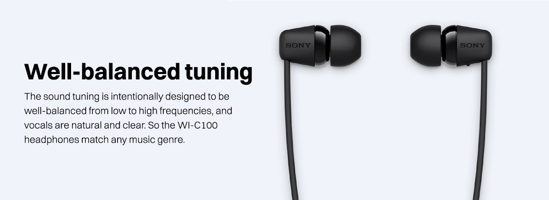 Buy Sony WI-C100 Neckband (IPX4 Sweat Splashproof, 25 Hours