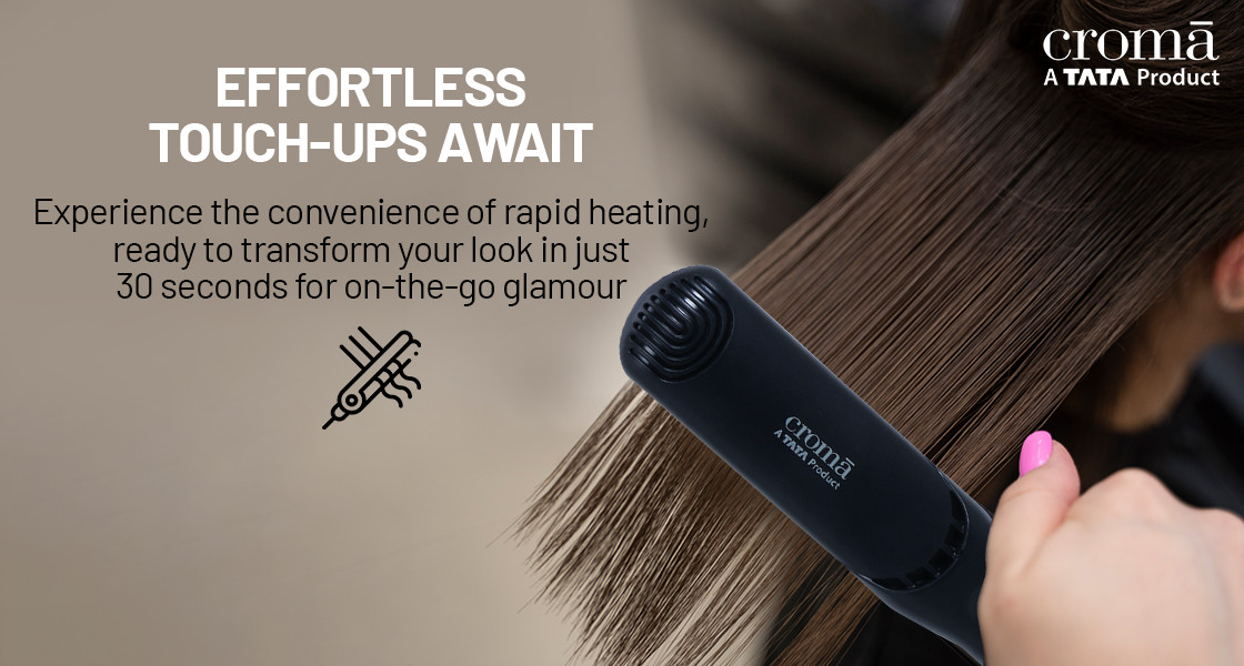 Buy Croma CRSH30WHCA270601 Hair Straightener with Faster Heating