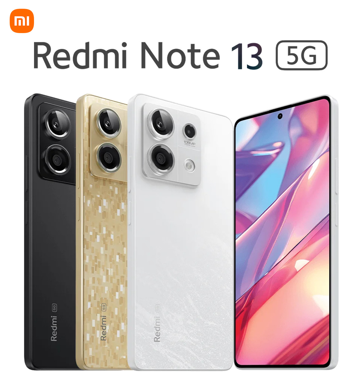 Redmi Note 13 5G (6GB RAM, 128GB, Arctic White), Unit