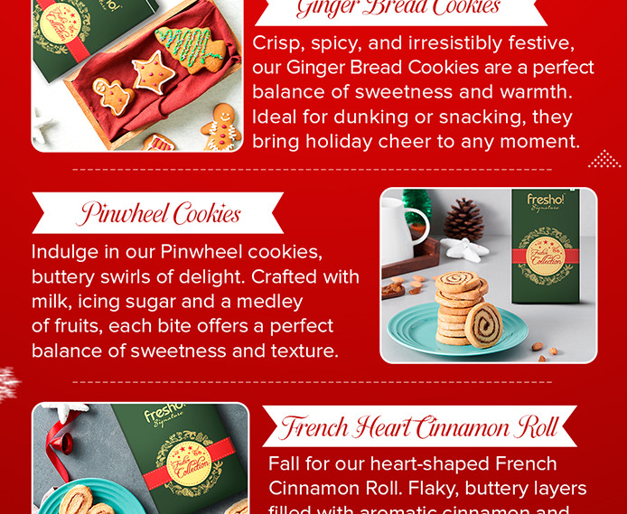 Buy fresho! Signature Assorted Ginger Bread Cookies Online at Best