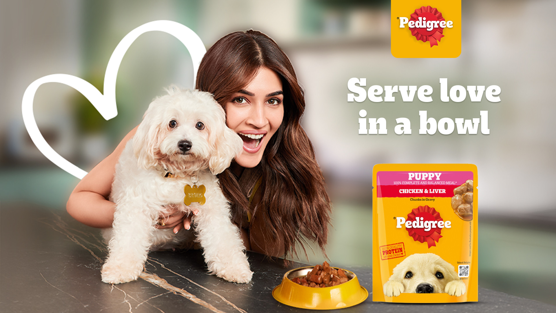 Pedigree Chicken Liver Chunks In Gravy Puppy Wet Dog Food, 2x70 g