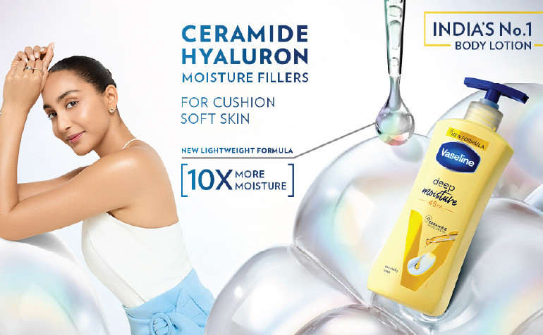 Vaseline Deep Moisture Body Lotion With Ceramides Hyaluron, 600 ml