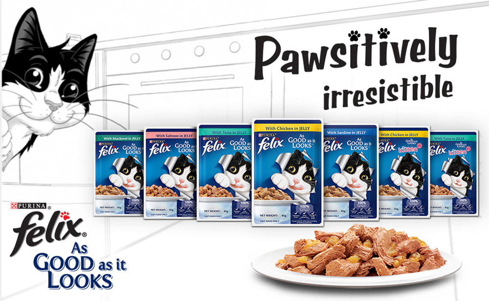 Buy Purina Felix With Salmon In Jelly Adult Wet Cat Food Online at