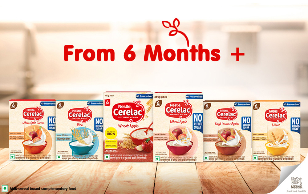 Buy Nestle Cerelac Wheat Apple (Stage 1) 300 gm Carton Online at