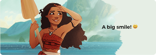 a big smile