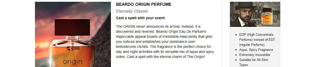 Buy Beardo Origin Eau De Parfum For Men Online at Best Price of Rs