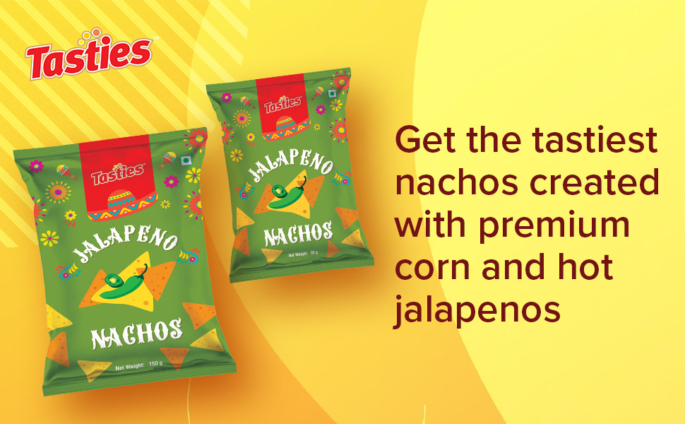 Buy Tasties Nacho Chips Jalapeno Online at Best Price of Rs 25