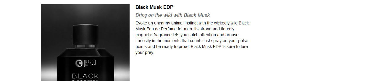 Buy Beardo Black Musk Eau De Parfum For Men Online at Best Price