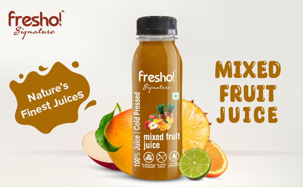 fresho! Signature Mixed Fruit Juice Cold Pressed, 200 ml