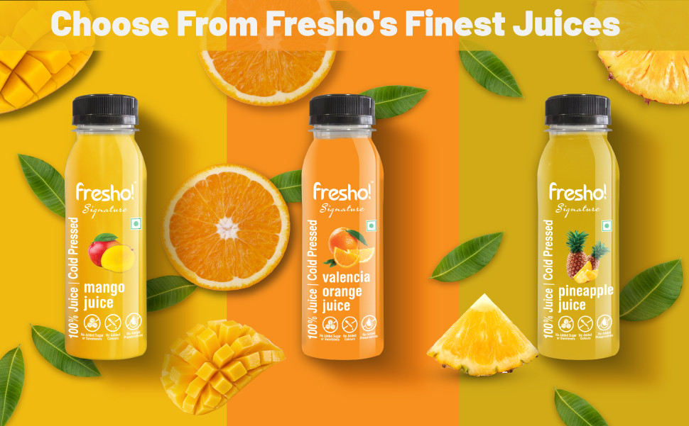 fresho! Signature Mixed Fruit Juice Cold Pressed, 200 ml