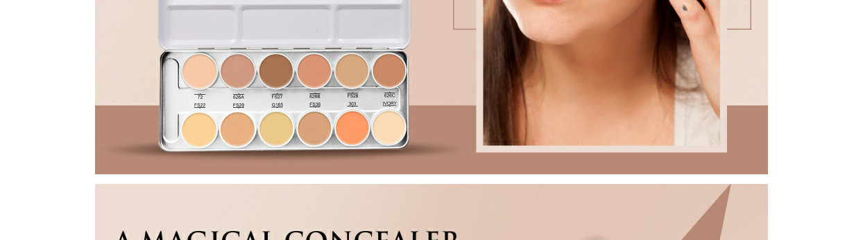 Buy Swiss Beauty 12 Colour Supra Concealer Palette - SB-1602, Easy