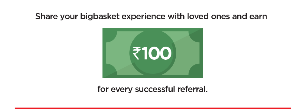 BigBasket Referral Code: bigb5smci Get Free Rs 100 + Refer and Earn Rs 100