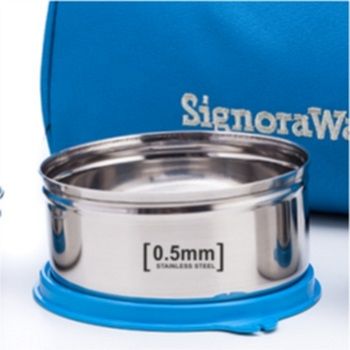 Buy Signoraware Nano Stainless Steel Container - Airtight, Medium, Blue  Online at Best Price of Rs 330 - bigbasket