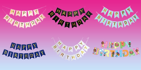 Buy CherishX Decoration Kit - Happy Birthday Letters Cursive Banner, Pink  Foil Curtain, Metallic Golden & Pink Balloons Online at Best Price of Rs  319 - bigbasket