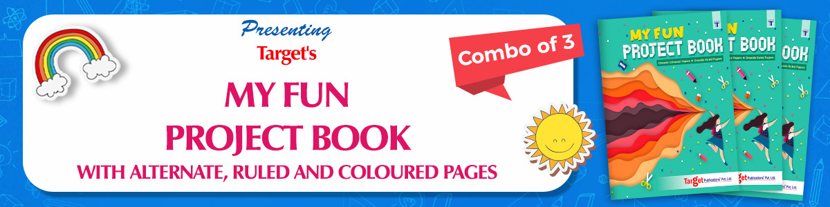 Buy Target Publications My Fun Project Book - 1 Side Coloured & 1 Side ...