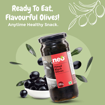 Buy Neo Pitted Black Olives - Ready To Eat, Versatile