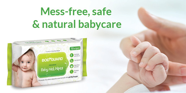 Buy Bodyguard Baby Wet Wipes (1 Packs, 72 Wipes per Pack) Online
