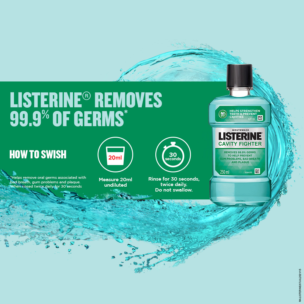 Buy Listerine Mouthwash Cavity Fighter 80 ml Online at Best Price. of