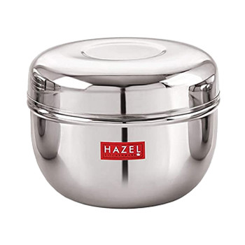 Buy Hazel Stainless Steel Container With Lid Apple Shape Online