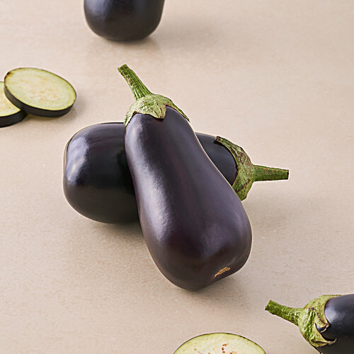fresho! Brinjal - Bottle Shape (Loose), 1 kg  