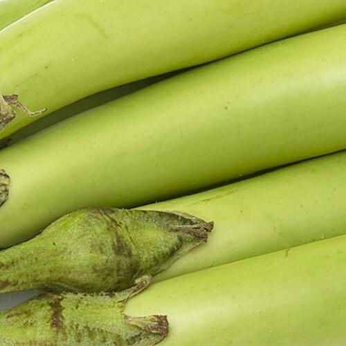 Fresho Brinjal - Green, Long, 500 g  