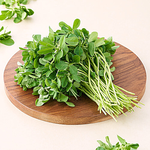 fresho! Methi/Venthaya Keerai - Cleaned, Without Roots, 250 g