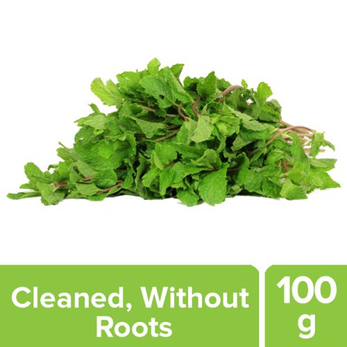 Fresho Mint Leaves - Cleaned, without roots, 100 g  