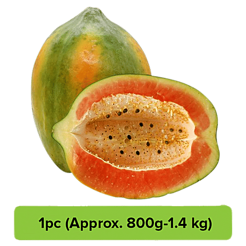 Buy Fresho Papaya Semi Ripe 1 Pc Online At Best Price of Rs 63.51