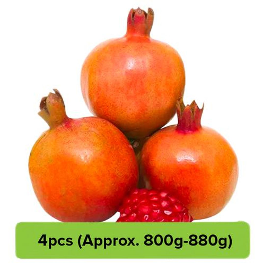 Fresho Pomegranate (Loose), 4 pcs (Approx. 800 g - 880 g)