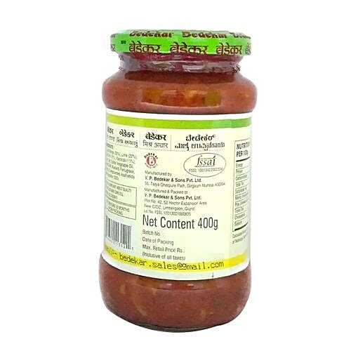 Bedekar Pickle - Mixed, 400 g Jar Zero Trans Fat