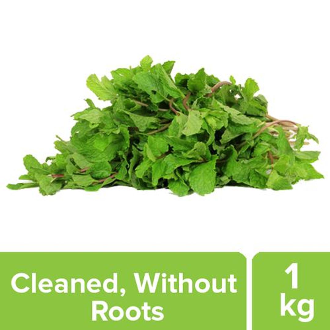 Fresho Mint Leaves - Cleaned, without roots, 1 kg 