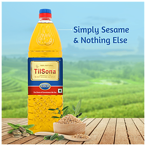 Tilsona Gold Gingelly/Til Sesame Oil, 200 ml PET Bottle 