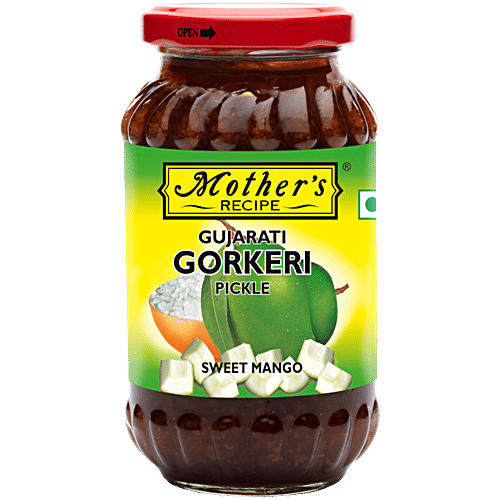 Mother's Recipe Pickle - Gujarati Gorkeri, 350 g Jar Zero Trans Fat
