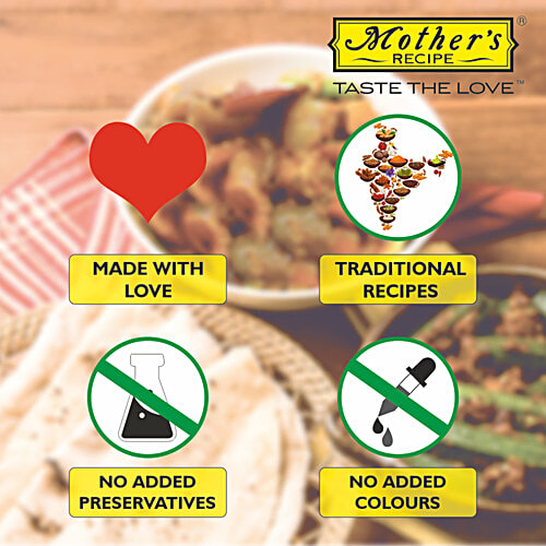 Mother's Recipe Pickle - Red Stuffed Chilli, 200 g Pouch Zero Trans Fat