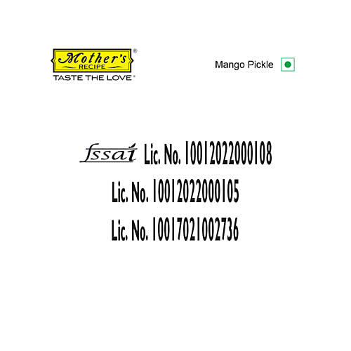 Mother's Recipe Pickle - Mango, 200 g Pouch 