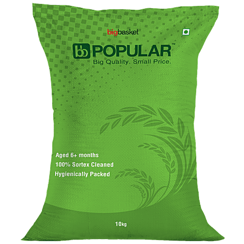 bb Popular Rice/Biyyam - Steam, Sona Masoori, 10 kg (3 - 5 Months Old) 