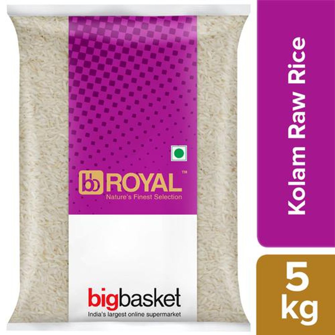BB Royal Raw Rice/Akki - Kolam, 5 kg Bag