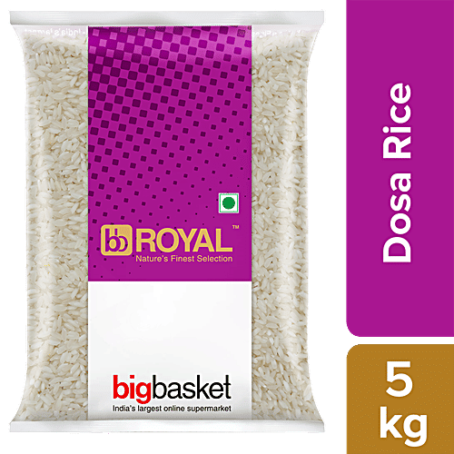 bb Royal Rice/Chawal/Chall - Dosa, 5 kg Pouch 