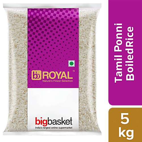 bb Royal Rice - Boiled, Tamil Ponni, 5 kg (12 - 17 Months Old) 