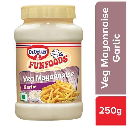 Dr. Oetker FunFoods Veg Mayonnaise Garlic, 250 g  