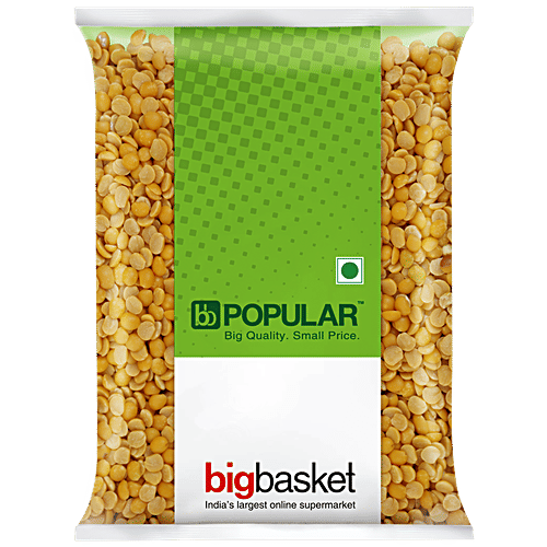 bb Popular Toor/Arhar Dal, 1 kg Pouch 
