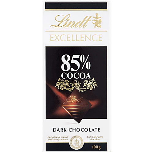 Lindt Chocolate - Excellence (85% Cocoa - Dark), 100 g Pouch 