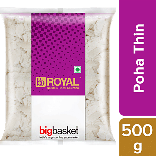 bb Royal Poha/Avalakki/Aval/Chivda - Thin, 500 g Pouch 