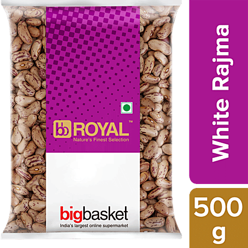 bb Royal Rajma Chitra - White, 500 g Pouch 