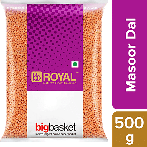 bb Royal Masoor Dal/Mysore Bele, 500 g Pouch 