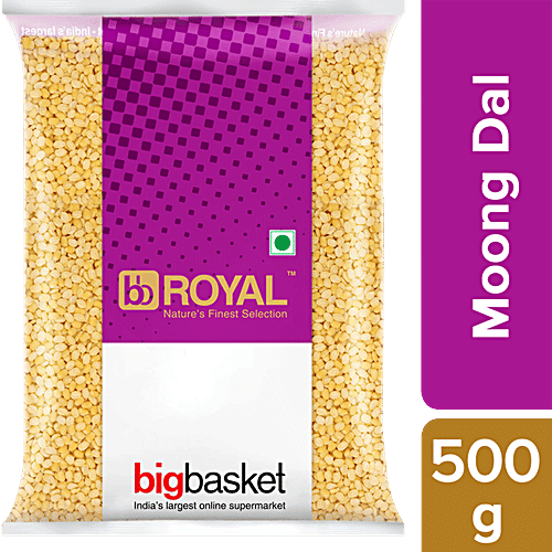 bb Royal Moong Dal/Payatham Parupu, 500 g Pouch 